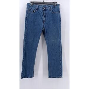 GEORGE JEANS Men's Blue Denim Regular-Fit Straight-Leg Jeans SZ 34X30